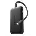 Compact 10000mAh Power Bank 22.5W PD Fast Charge Built‑in Lanyard Cable